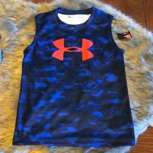 Youth Under Armour Ultra Blue Shirt and Shorts